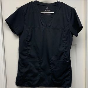 Adar Pro Scrubs for Women - Sweetheart V-Neck Scrub Top-Size SMALL